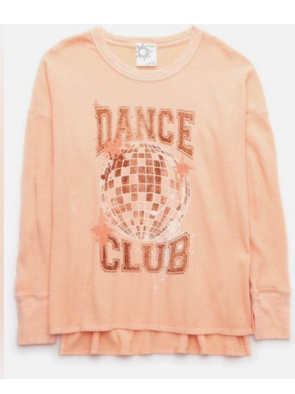 Offline by Aerie Dance Club Waffle Knit Thermal Size XS